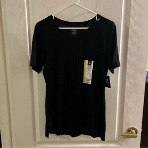 Women’s Member's Mark Essential Short Sleeve Crewneck Black T-shirt Medium NWT